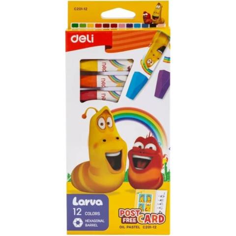 Пастель масляная 12 цв. Deli EC201-12 Larva Пастель масляная 12 цв. Deli EC201-12 Larva