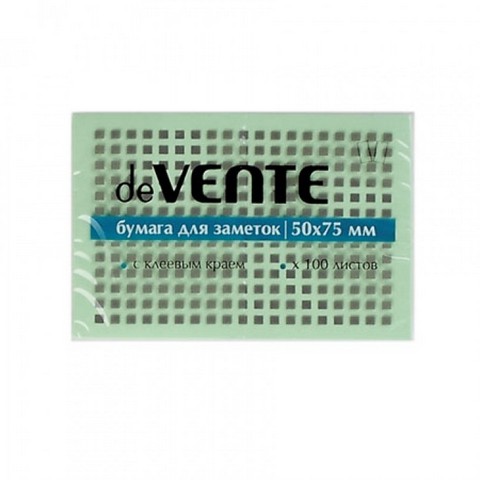 Стикеры 51х76 мм 100л. deVENTE 2010309 зеленая Стикеры 51х76 мм 100л. deVENTE 2010309 зеленая