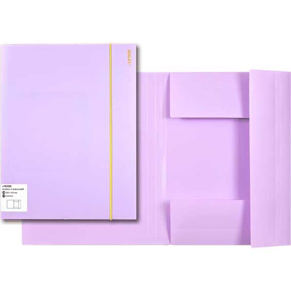 Папка на резинках deVENTE 3070803 Pastel сиреневая
