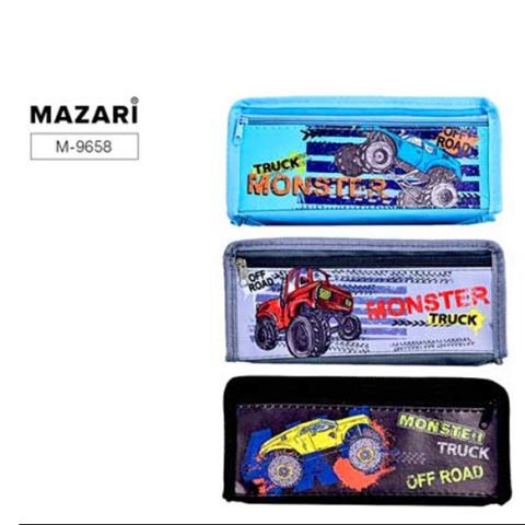 Пенал Mazari Monster truck М-9658 прямоугольный на молнии Пенал Mazari Monster truck М-9658 прямоугольный на молнии