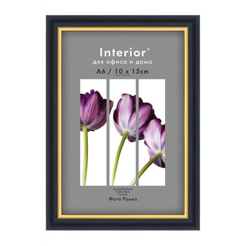 Фоторамка 10х15 Interior Office пластик черный 589 Фоторамка 10х15 Interior Office пластик черный 589