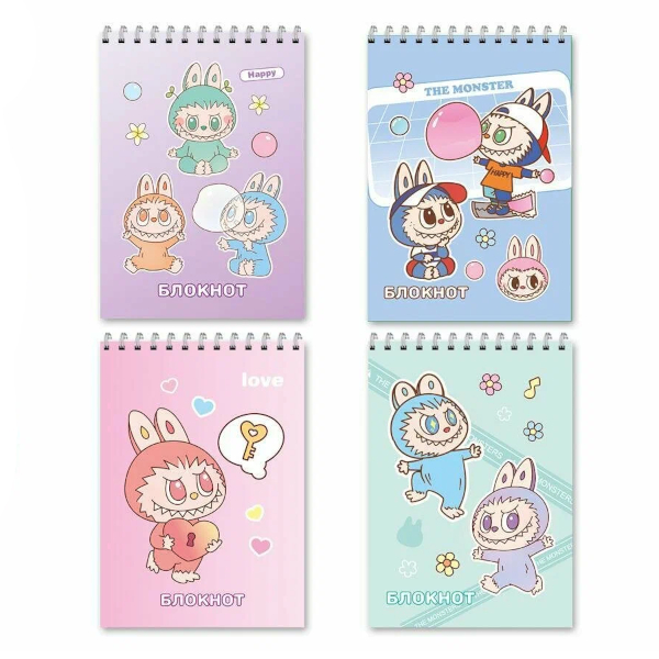 Блокнот А7 40 л. (спираль) Зубастик М-17337