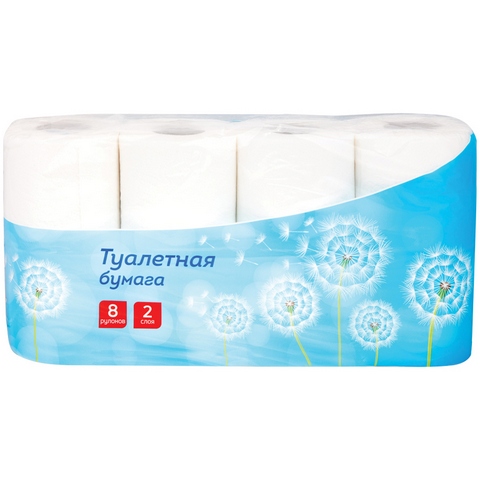 Туал. бумага OfficeClean 2сл. 16,2м. белая 8шт. 249815