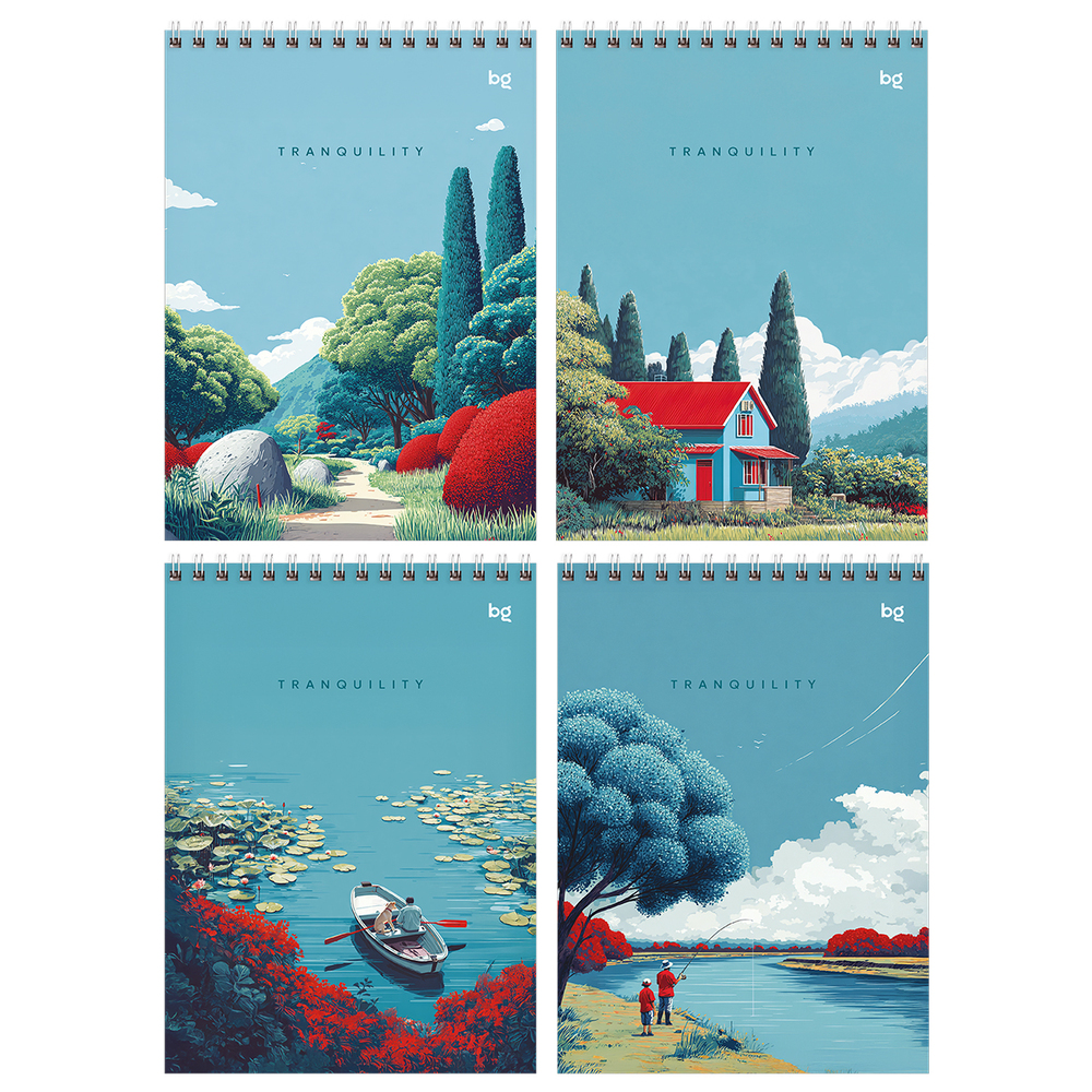 Блокнот А5 60 л. (спираль) BG Tranquility Б5гр60 06692 385092