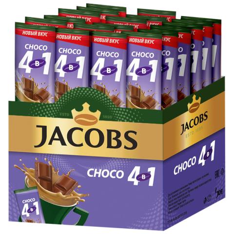 Кофе растворимый Jacobs Choco 4в1 24 пакетика 8060231/L9445