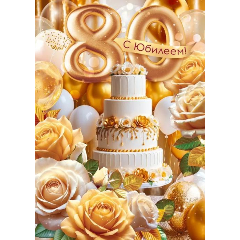 90000481 Открытка с юбилеем! А4