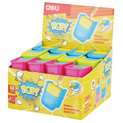 Точилка Deli ER00200 PoP 1 отв. Точилка Deli ER00200 PoP 1 отв.