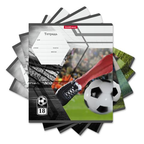 Тетрадь 18 л. (клетка) ErichKrause Dribbling 52936 /10 MIX Тетрадь 18 л. (клетка) ErichKrause Dribbling 52936 /10 MIX
