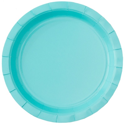 Тарелка бирюзовая 17см 6шт 1502-6213