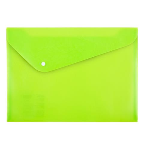 Папка - конверт А4 Trend NEON на кнопке EC211130021 лайм Папка - конверт А4 Trend NEON на кнопке EC211130021 лайм