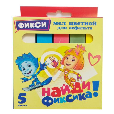 Мел цветной 5 цв. Centrum JUMBO Фиксики для асфальта 72546 Мел цветной 5 цв. Centrum JUMBO Фиксики для асфальта 72546
