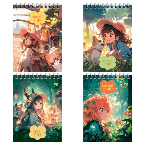 Блокнот А6 40 л. (спираль) БиДжи Аниме Б6гр40 58705