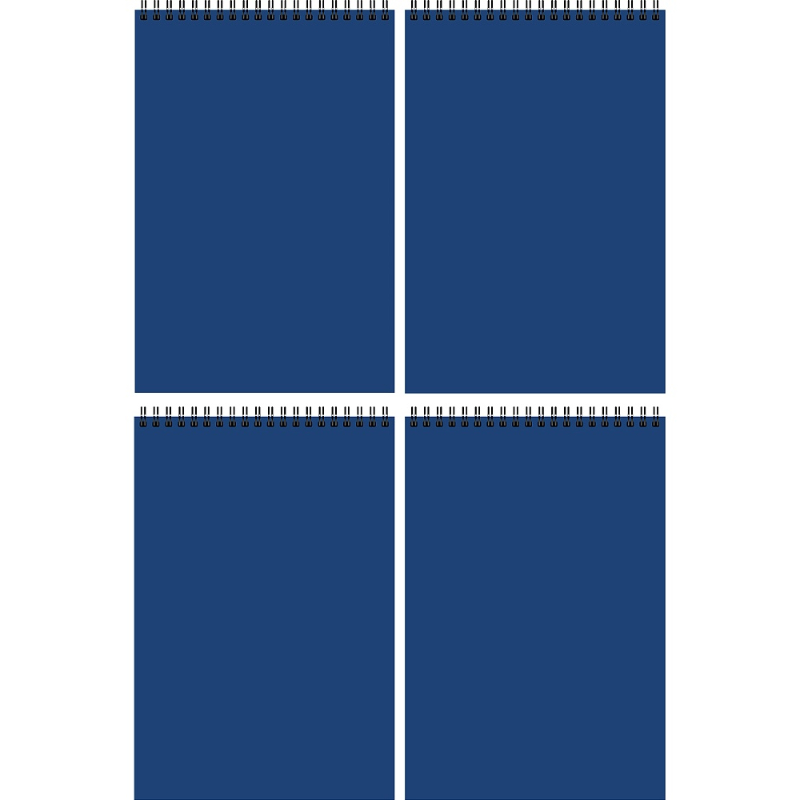 Блокнот А7 40 л. (спираль) П-П СИНИЙ Б40-0334