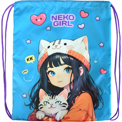 Сумка для смен. обуви Attomex 7040571 NekoGirl Сумка для смен. обуви Attomex 7040571 NekoGirl