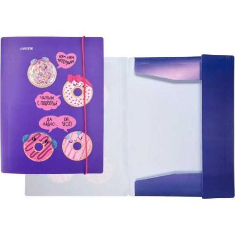 Папка на резинках deVENTE 3070205 Donuts 3 клапана Папка на резинках deVENTE 3070205 Donuts 3 клапана
