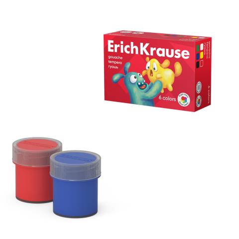 Гуашь 6 цв. 20 мл ErichKrause Jolly Friends 61413 Гуашь 6 цв. 20 мл ErichKrause Jolly Friends 61413