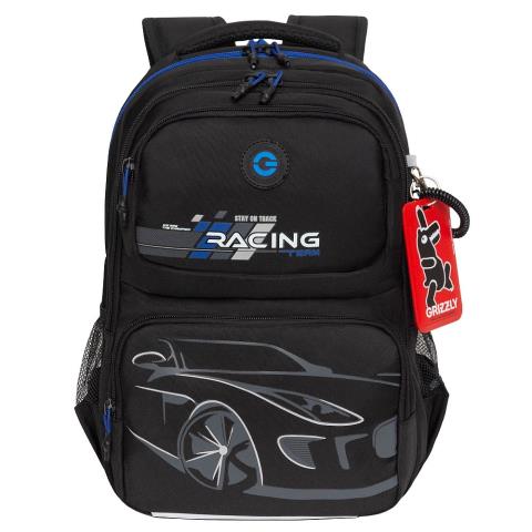 Рюкзак школьный Grizzly RB-453-3 /2 черный-синий Рюкзак школьный Grizzly RB-453-3 /2 черный-синий