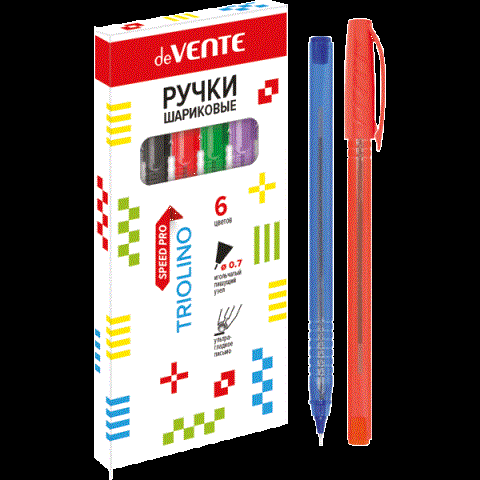 Набор ручек 6 цв. deVENTE 5073109 Набор ручек 6 цв. deVENTE 5073109