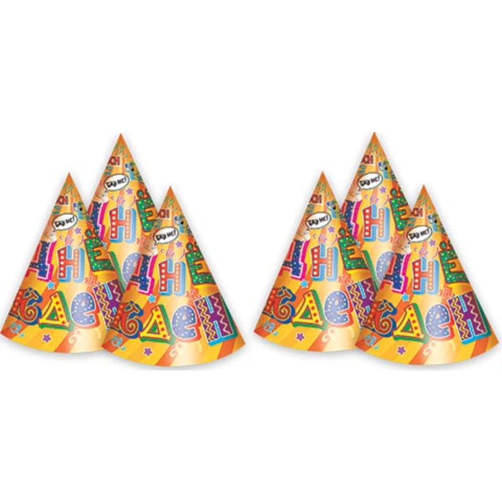 Праздничные колпачки 6 шт 8-08-014