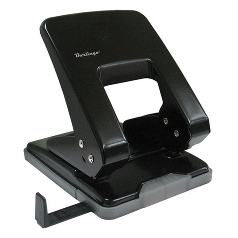 Дырокол 40 л.  Berlingo метал. черн. DDm_40071