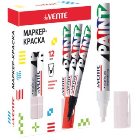 Маркер-краска deVENTE 5043700 белый 4 мм Маркер-краска deVENTE 5043700 белый 4 мм