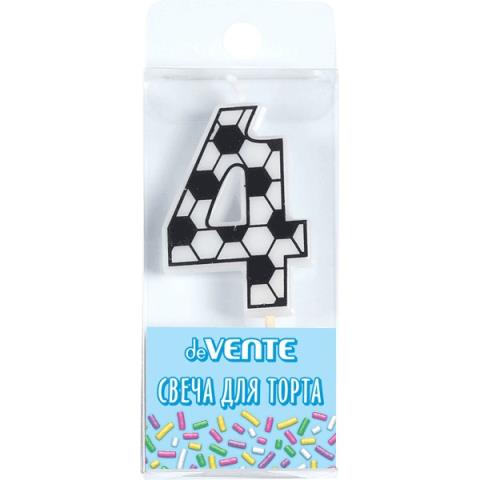 Свеча-цифра deVENTE 9060922 Футболист "4" Свеча-цифра deVENTE 9060922 Футболист "4"