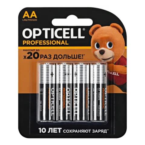 Батарейка LR06 (АА) Opticell Professional 4 шт. BL-4 Батарейка LR06 (АА) Opticell Professional 4 шт. BL-4