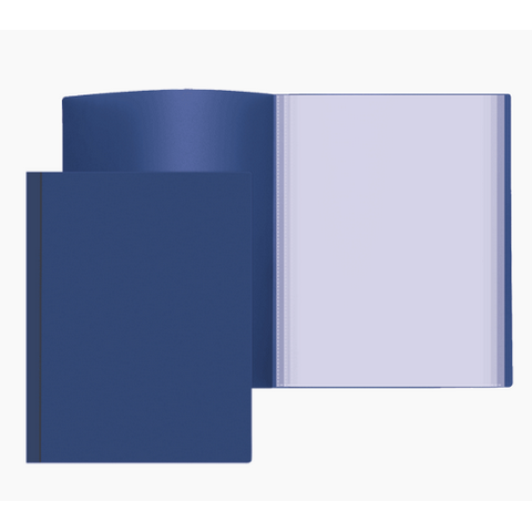 Папка с 10 карманами Attomex 3100402 синяя