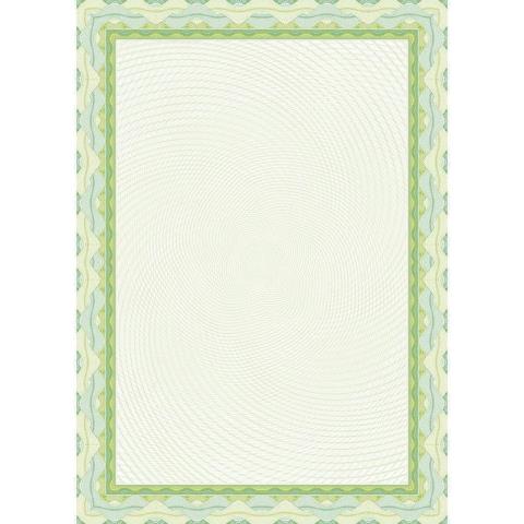 Сертификат А4 Attache ID6 зеленая рамка 50 шт. 1412169