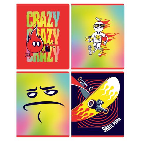 Тетрадь 48 л. (клетка) БиДжи Crazy Т5ск48 12273 Тетрадь 48 л. (клетка) БиДжи Crazy Т5ск48 12273