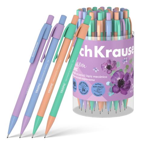 Карандаш механ. 0,5 ErichKrause Tropic Pastel Bloom 60748 Карандаш механ. 0,5 ErichKrause Tropic Pastel Bloom 60748
