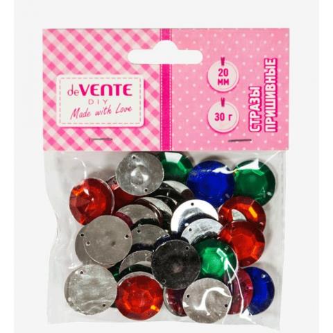 Стразы пришивные deVENTE 8002385 Круглые ассорти