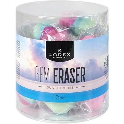 Ластик LOREX GEM серия SUNSET VIBES кругл. LXESGM-SV Ластик LOREX GEM серия SUNSET VIBES кругл. LXESGM-SV