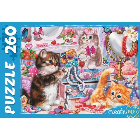 Пазлы 260 эл. Забавные котики ПУ-2902 Пазлы 260 эл. Забавные котики ПУ-2902