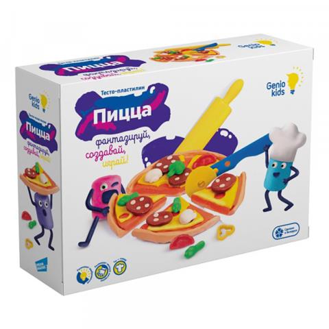 Тесто-пластилин 4 цв. Genio Kids Пицца ТА2041 Тесто-пластилин 4 цв. Genio Kids Пицца ТА2041