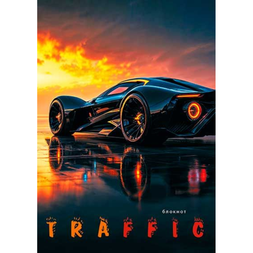Блокнот А6 48 л. (спираль) Стильное авто С0511-166