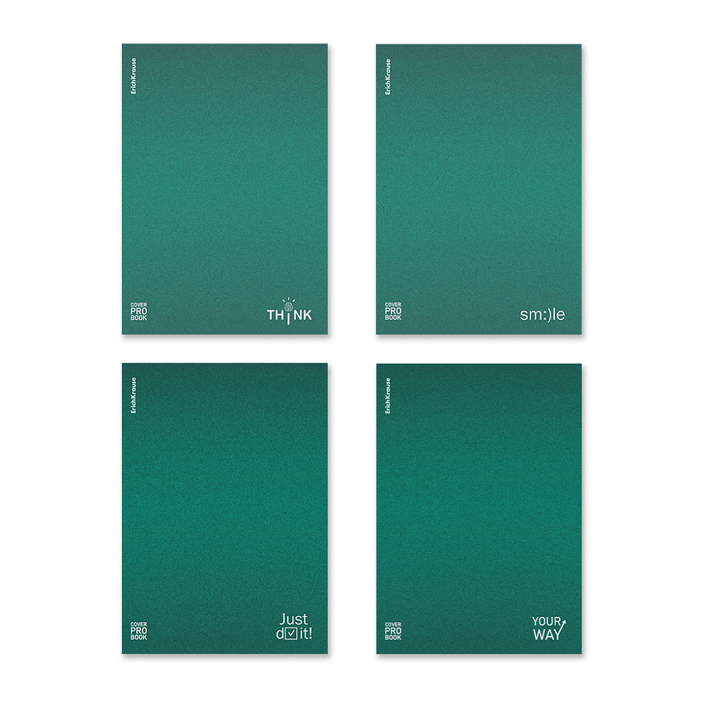 Тетрадь 60 л. В5 (клетка) ErichKrause Symbol зеленый 63415