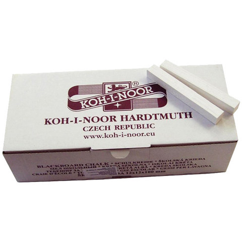 Мел белый квадратный Koh-I-Noor 100шт 01115020000