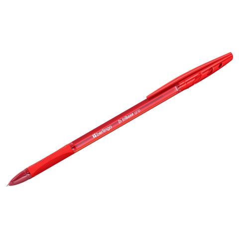 Ручка шариковая Berlingo Tribase grip 1 мм грип СВр_10973 красная