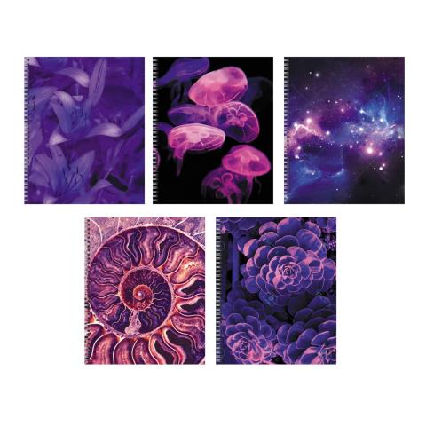 Тетрадь 96 л. (спираль) К-Э Violet mix ТС968551 Тетрадь 96 л. (спираль) К-Э Violet mix ТС968551