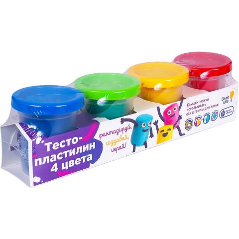 Тесто-пластилин 4 цв. Genio Kids TA1008V Тесто-пластилин 4 цв. Genio Kids TA1008V