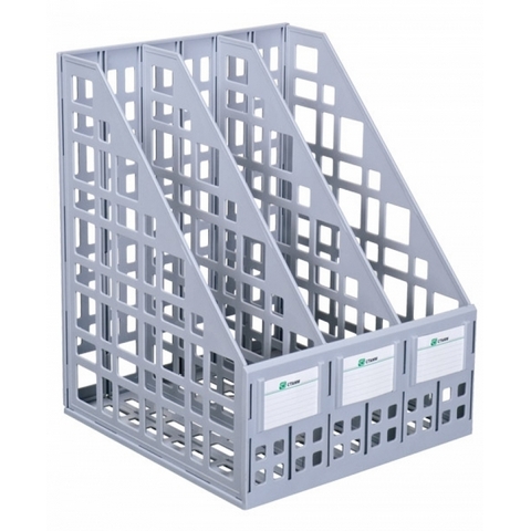 Лоток вертикальный 3 отд. СТАММ серый ЛТ80М