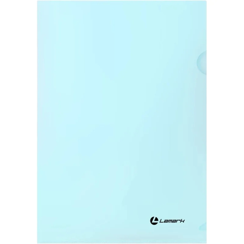 Папка-уголок А4 Lamark70 ПАСТЕЛЬ голубой LF0070-LB