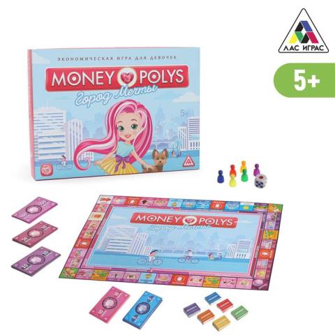 Экономическая игра Money Polys Город мечты 5+ для девочек 1461723