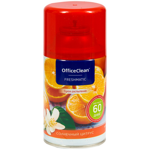 Сменный баллон для освеж. воздуха OfficeClean Солнечный цитрус 262643 Сменный баллон для освеж. воздуха OfficeClean Солнечный цитрус 262643