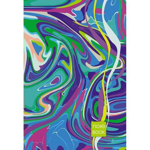 Блокнот А5 80 л. (спираль) С4170-25 Цветные разводы