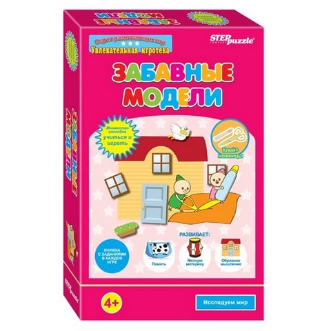 Игра развивающая "Забавные модели" StepPazle 76519 4+ Игра развивающая "Забавные модели" StepPazle 76519 4+