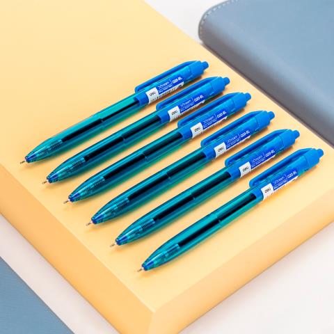 Ручка шариковая Deli X-tream EQ20-BL авт. d=0.7мм чернила синие