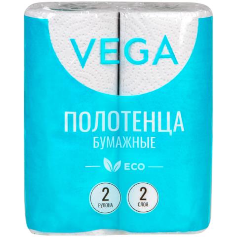 Полотенца бумажные в рулонах Vega 2сл. 12 м. серые 2 шт. 315623