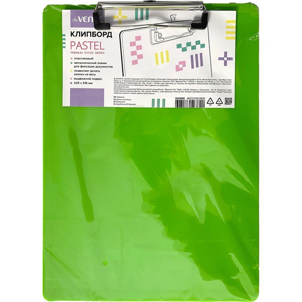 Планшет А4 deVENTE 3034000 Pastel бирюзовый
